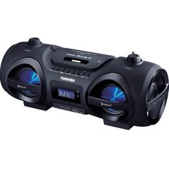 TOSHIBA AUDIO PORTABLE CD/MP3/USB/SD BLUETOOTH BOOMBOX BLACK TY-CWU500