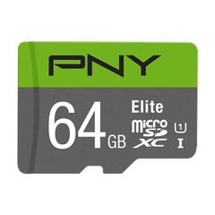 PNY P-SDUX64U185GW-GE 64GB Elite microSDXC Memory Card 076-0519