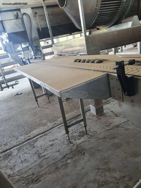Ταινία μεταφοράς για βάζα, ρυθμιζόμενη με ερπύστρια, ανοξείδωτη aisi 304, του Ιταλικού οίκου ZACMI