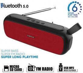 SONIC GEAR BLUETOOTH 5.0 SUPER BASS FM RADIO RED - (P8000BR)