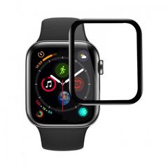 Γυαλί Προστασίας Apple Watch 4/5/6/SE (44mm) Tempered Glass 9H AntiCrash / AntiShock Black