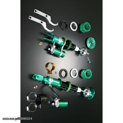 Tein Super Racing - ΑΖΩΤΟΥ Coilovers Ανάρτηση Ρυθμιζόμενη καθ΄ ύψος και σκληρότητα - Για  Honda Civic EK 1996-2000