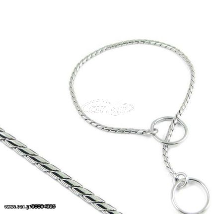 Πνίχτης Σκύλου Καδένα ( Παρουσίασης ) Snake 40,5cm X 4mm για σκύλο με κεφάλι έως 36εκ