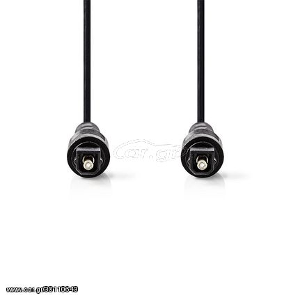 NEDIS CAGT25000BK20 Optical Audio Cable TosLink Male TosLink Male 2.0 m Black 233-1722