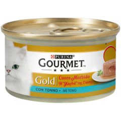 Υγρή Τροφή για Ενήλικες Γάτες Purina Gourmet Gold "Η Καρδιά της Γεύσης" με Τόνο 85 gr