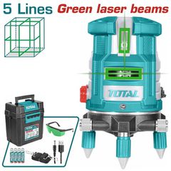 Αλφάδι LASER αυτό-οριζοντιούμενο TOTAL 0-20m πράσινες ακτίνες ( TLL305205 )