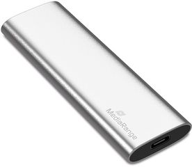 MediaRange Εξωτερικός Σκληρός Δίσκος SSD USB Type C 480GB Silver - (MR1102)