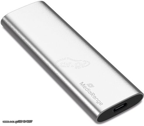 MediaRange Εξωτερικός Σκληρός Δίσκος SSD USB Type C 480GB Silver - (MR1102)