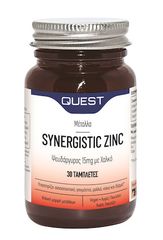 Quest Synergistic Zinc 15mg with Copper 30 Tabs Ψευδάργυρος - Χαλκός