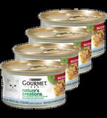 Gourmet Nature's Creations με Ψάρια Ωκεανού, Γαρνιρισμένο με Σπανάκι και Ρύζι Economy Pack 4 Τεμ. x 85gr