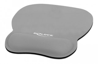 DELOCK Mousepad με στήριγμα καρπού 245x206 mm γκρι - (12698)