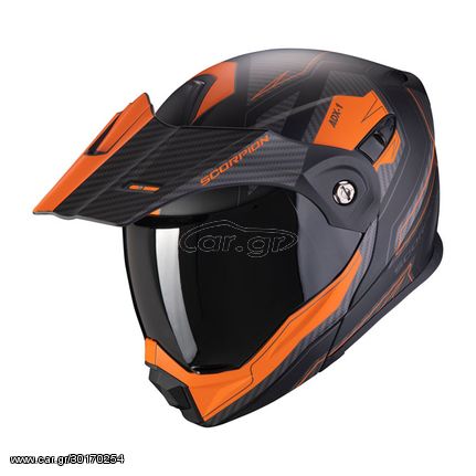 Scorpion ADX-1 Tucson helmet matte black/orange (Fits: > size S)