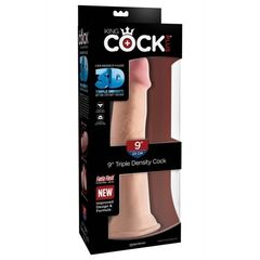 King Cock Triple Density 9" Cock - Flesh