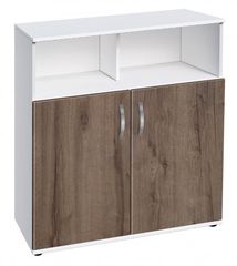 Τουαλέτα, Ava 2-1000 Λευκό με Καρυδί, 100x90x43, Genomax