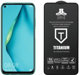 IDOL 1991 TEMPERED GLASS ΓΙΑ HUAWEI P40 LITE 9H 0.25mm TITANIUM SEMI CURVED FULL GLUE BLACK - (5205308264931)