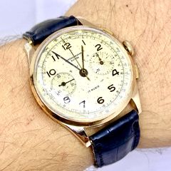 Χρονογραφος ΧΡΥΣΟΣ 18k vintage -thumb-3