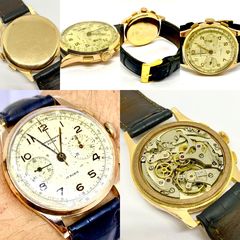 Χρονογραφος ΧΡΥΣΟΣ 18k vintage -thumb-13