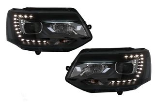ΦΑΝΑΡΙΑ ΕΜΠΡΟΣ Headlights LED VW Transporter T5 (2010-2015) Black