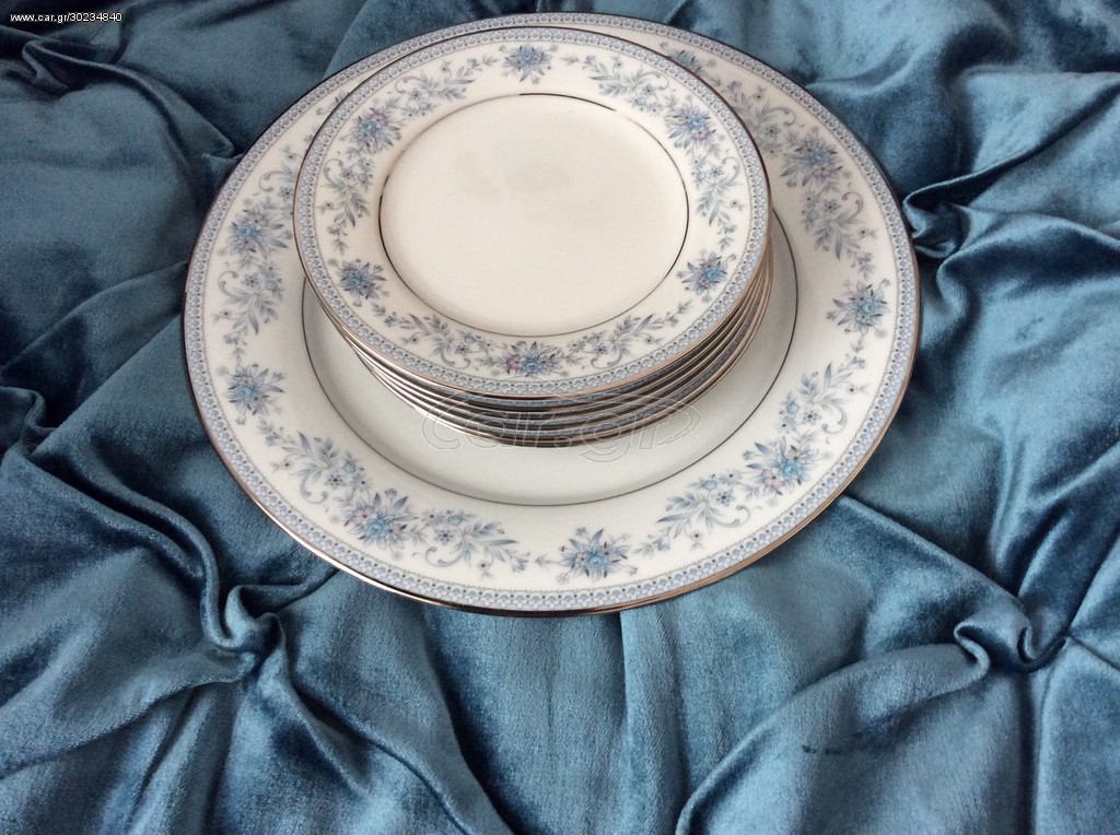 Σετ  πιατα  πάστας Noritake blue hill