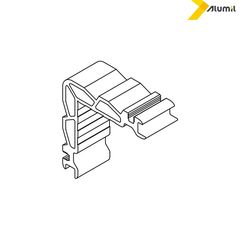 Γωνία σύνδεσης γωνιάστρας 23x11,5mm Alumil 1132310900