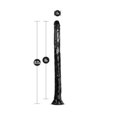 Jet Black Mamba Long Dildo 19 inch-thumb-4