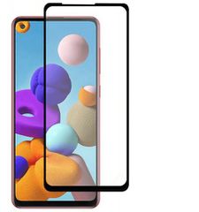 Προστατευτικό οθόνης Tempered Glass 9H-9D για Samsung Galaxy A21 πλήρους κάλυψης - full glue black (oem)
