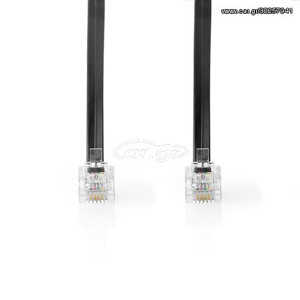 NEDIS CTGT90200BK20 Telecom Cable RJ11 Male RJ11 Male 2.0 m Black 233-1739