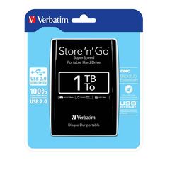 Σκληρός Δίσκος 1TB USB 3.0 Verbatim Store n Go Portable black