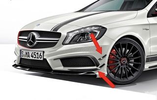 ΕΜΠΡΟΣ ΣΠΟΙΛΕΡ MERCEDES Benz W176 A-Class (2012-08/2015) A45 AMG Design 6 Pieces