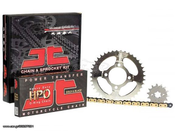ΣΕΤ ΓΡΑΝΑΖΙΑ ΑΛΥΣΙΔΑ ORING ΧΡΥΣΗ HONDA SUPRA X 125 HELMIN ΜΕΤΑΤΡΟΠΗ ΣΕ 428 JT