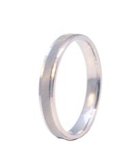 Βέρα λευκόχρυση Κ14 γάμου ή αρραβώνα μονόχρωμη ή δίχρωμη 26016