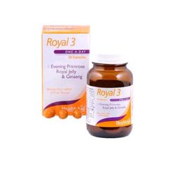 Health Aid Royal-3 EPO/R.JELLY/GINSENG 30 Caps Ενέργεια