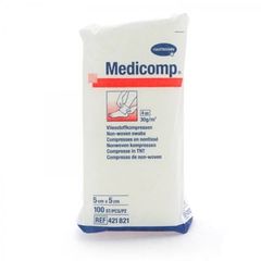 Hartmann Medicomp 5x5cm Επιθέματα Μη Αποστειρωμένα από Μη Υφασμένο Υλικό 100 Τεμάχια