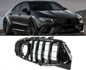 ΜΑΣΚΑ ΕΜΠΡΟΣ Mercedes CLA W118 X118 C118 (2019-up) GT-R Panamericana Design Piano Black