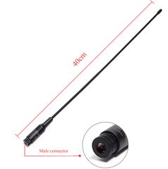 Κεραία για φορητούς πομποδέκτες VHF/UHF 40cm 2.15dbi 10W 50Ω 144/430MHZ RH771 SMA-male