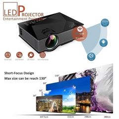 Mini Portable LED Projector WiFi Full HD 1080P 1200 LM Star View Multimedia