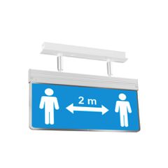 COVID 19 COV-44/EM IP30 LED πινακίδα σήμανσης πληροφόρησης μέτρων ασφαλείας 230V ΟLΥΜΡΙΑ ΕLΕCΤRΟΝΙCS-thumb-1