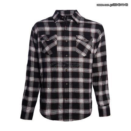 WCC Cisco flannel shirt white/black/brown