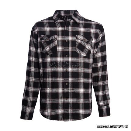 WCC Cisco flannel shirt white/black/brown