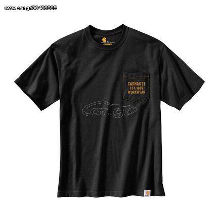 Carhartt graphic pocket T-shirt Heather black