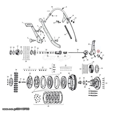 SPRING WASHER, CLUTCH RELEASE LEVER