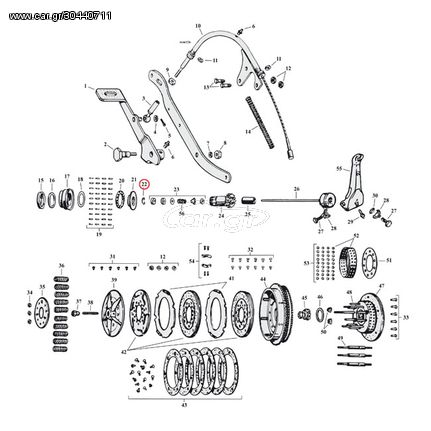 RETAINING RING, PUSHROD GUIDE