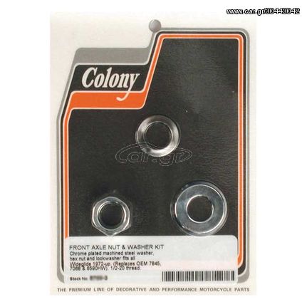 COLONY AXLE NUT & WASHER KIT