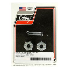 COLONY AXLE NUT KIT. FRONT