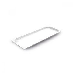Octagon δίσκος 2Εκ Gn 2/4 Plexiglass υψηλής αντοχής σε λευκό χρώμα