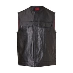 JOHN DOE 1969 LEATHER VEST, SIZE 5XL