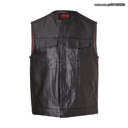 JOHN DOE 1969 LEATHER VEST, SIZE 4XL