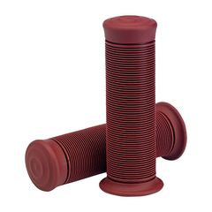 Biltwell 1" TPV grips Kung Fu oxblood