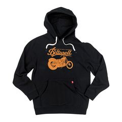 Biltwell pullover hoodie SCRIPT black (Fits: > size 2XL)