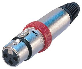 NEUTRIK NC3FXS Female with noiseless ON-OFF rotary switch - Neutrik